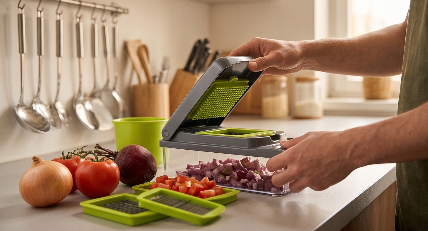 Cortador de Verduras 16 en 1 — Prepara la comida en 5 minutos, no en 30